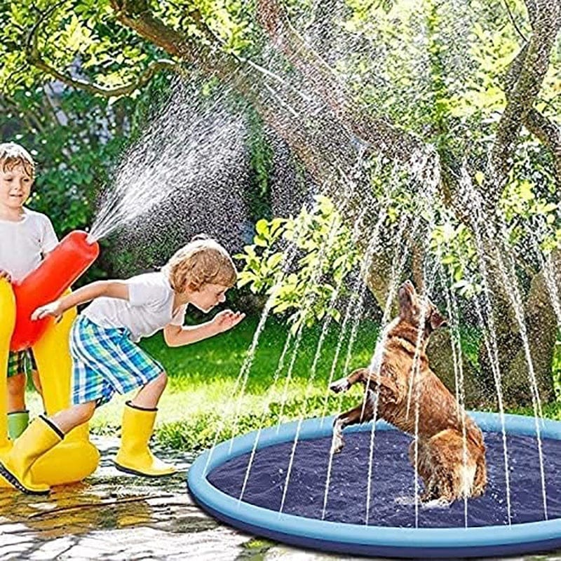 VISTOP Splash Pad for Kids & Dogs – Eco-Friendly, Anti-Slip Outdoor Water Play Mat