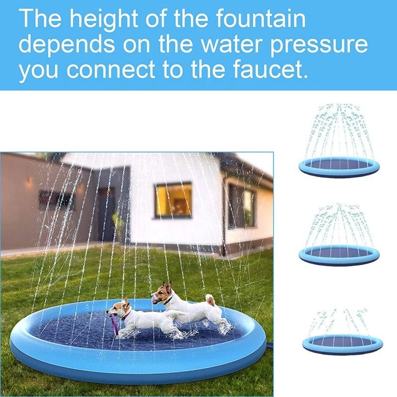 VISTOP Splash Pad for Kids & Dogs – Eco-Friendly, Anti-Slip Outdoor Water Play Mat