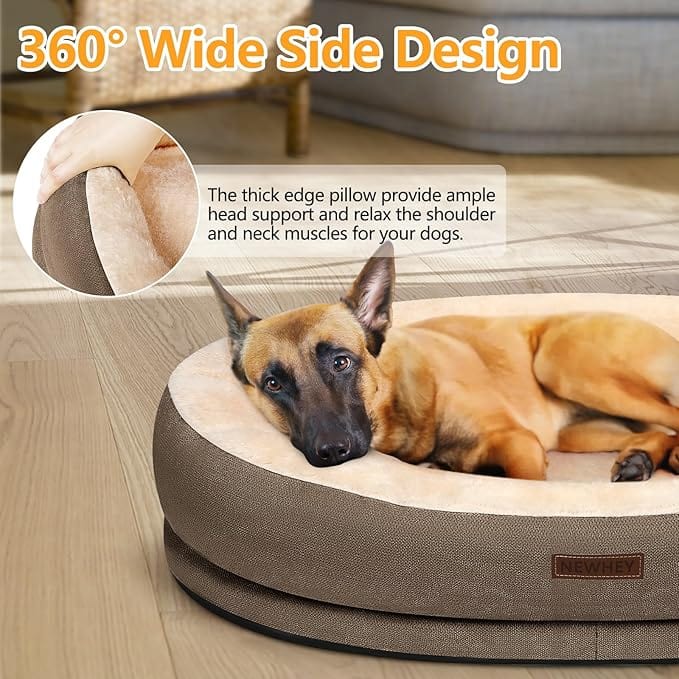 Kimpets™ Ultra Plush Anti-Slip Dog Bed – Cozy, Washable & Perfect for Deep Sleep