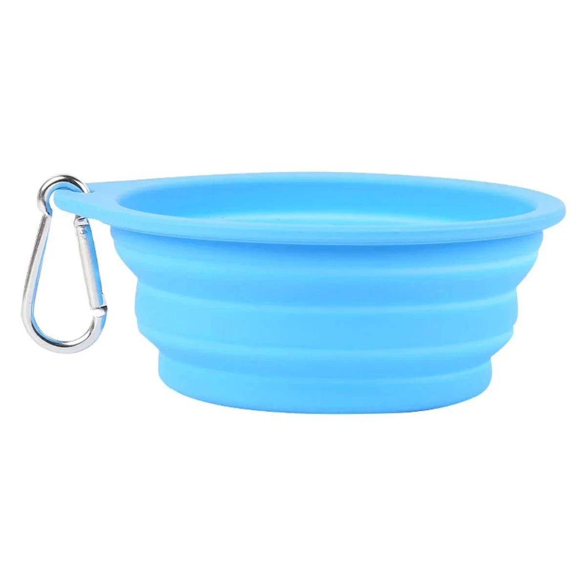 Collapsible Silicone Travel Dog Bowls (2-Pack) – Portable Pet Water & Food Bowls with Carabiners – BPA-Free, Dishwasher Safe, 600ml