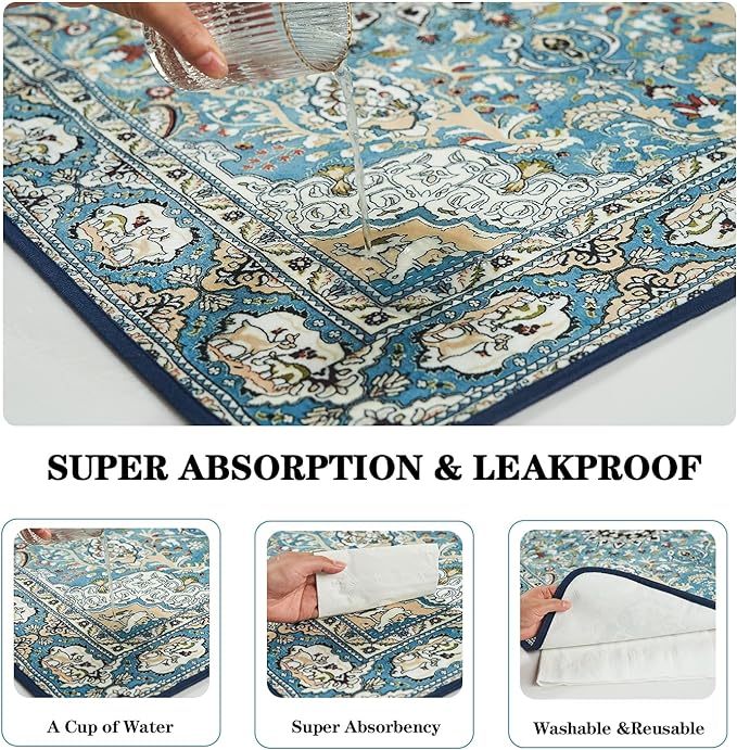 Reusable Washable Dog Pee Pads (2-Pack) - Super Absorbent, Leakproof & Non-Slip Puppy Training Pads for Floors, Crates & Furniture