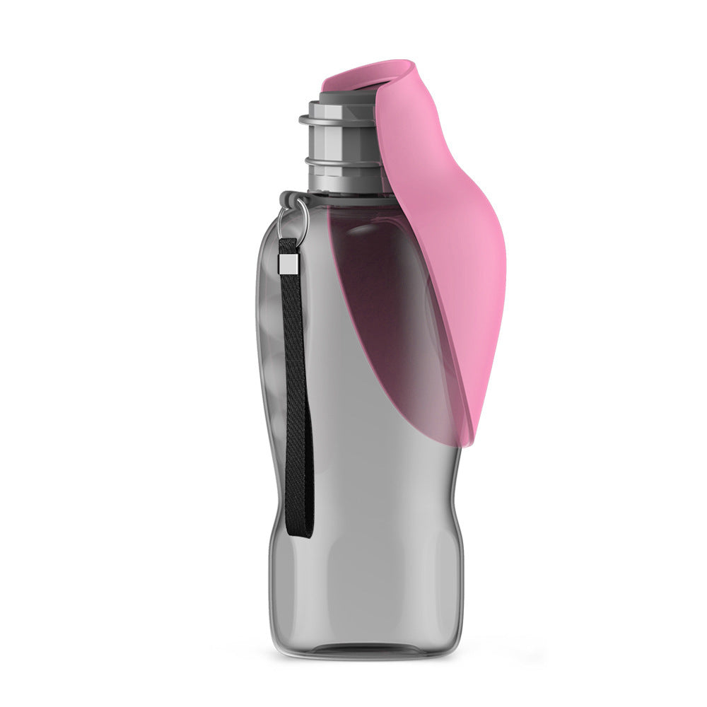 Portable Dog Water Bottle - 800ml Leakproof Pet Travel Bowl with Lock for Hiking & Walking