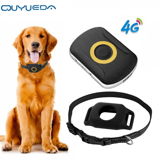 4G GPS Dog Tracking Collar - Real-Time Location, Geo-Fence Alerts, Waterproof IP67, Two-Way Call & Health Monitor