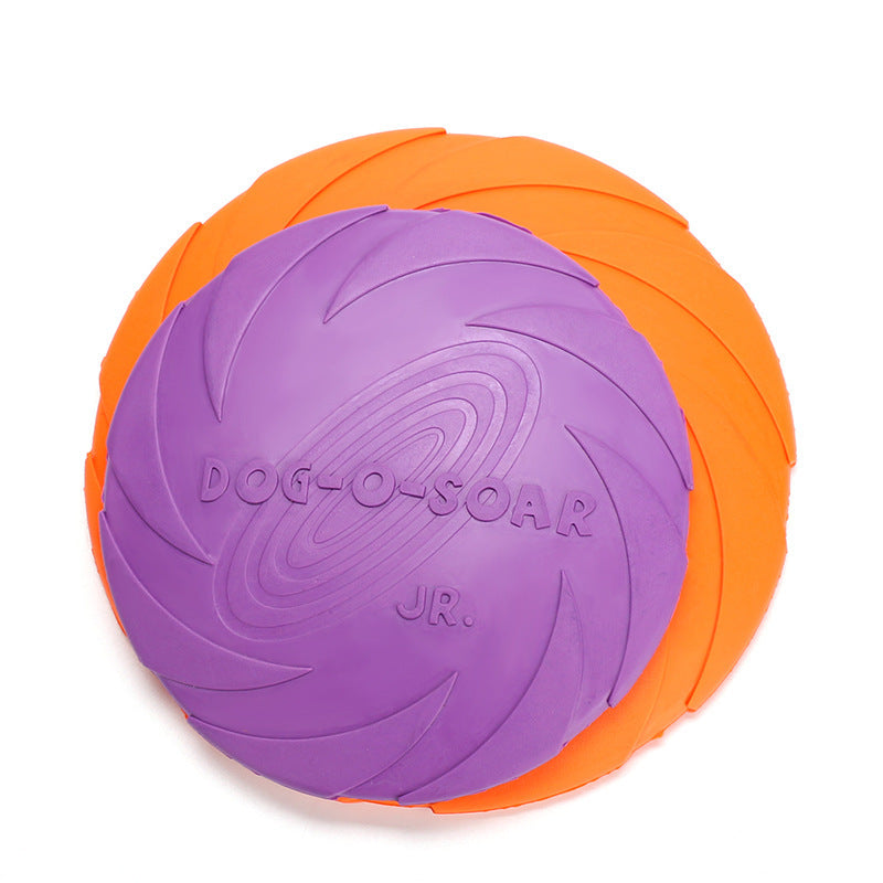 Smart Treat-Dispensing Rubber Flying Disc – Durable, Interactive Dog Training Toy