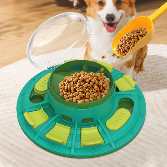 2-Level Interactive Puzzle Feeder for Dogs – Slow Feeder & Mental Stimulation Toy
