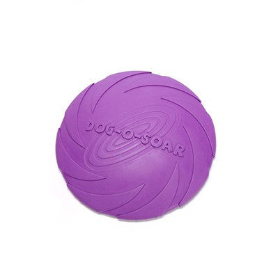 Smart Treat-Dispensing Rubber Flying Disc – Durable, Interactive Dog Training Toy