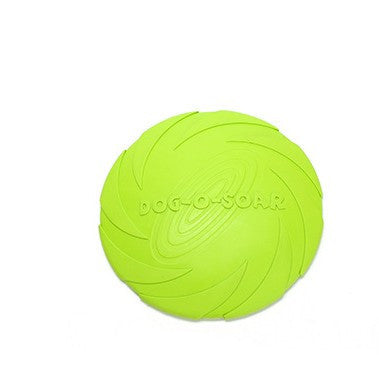 Smart Treat-Dispensing Rubber Flying Disc – Durable, Interactive Dog Training Toy