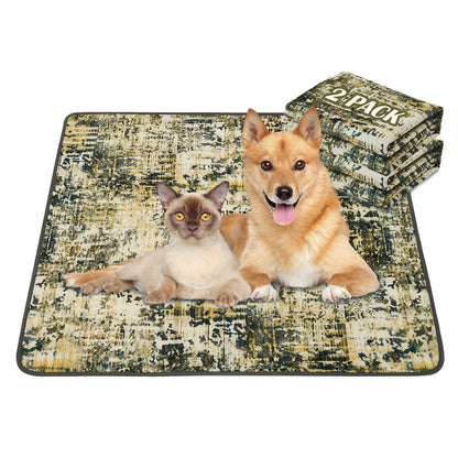 Reusable Washable Dog Pee Pads (2-Pack) - Super Absorbent, Leakproof & Non-Slip Puppy Training Pads for Floors, Crates & Furniture