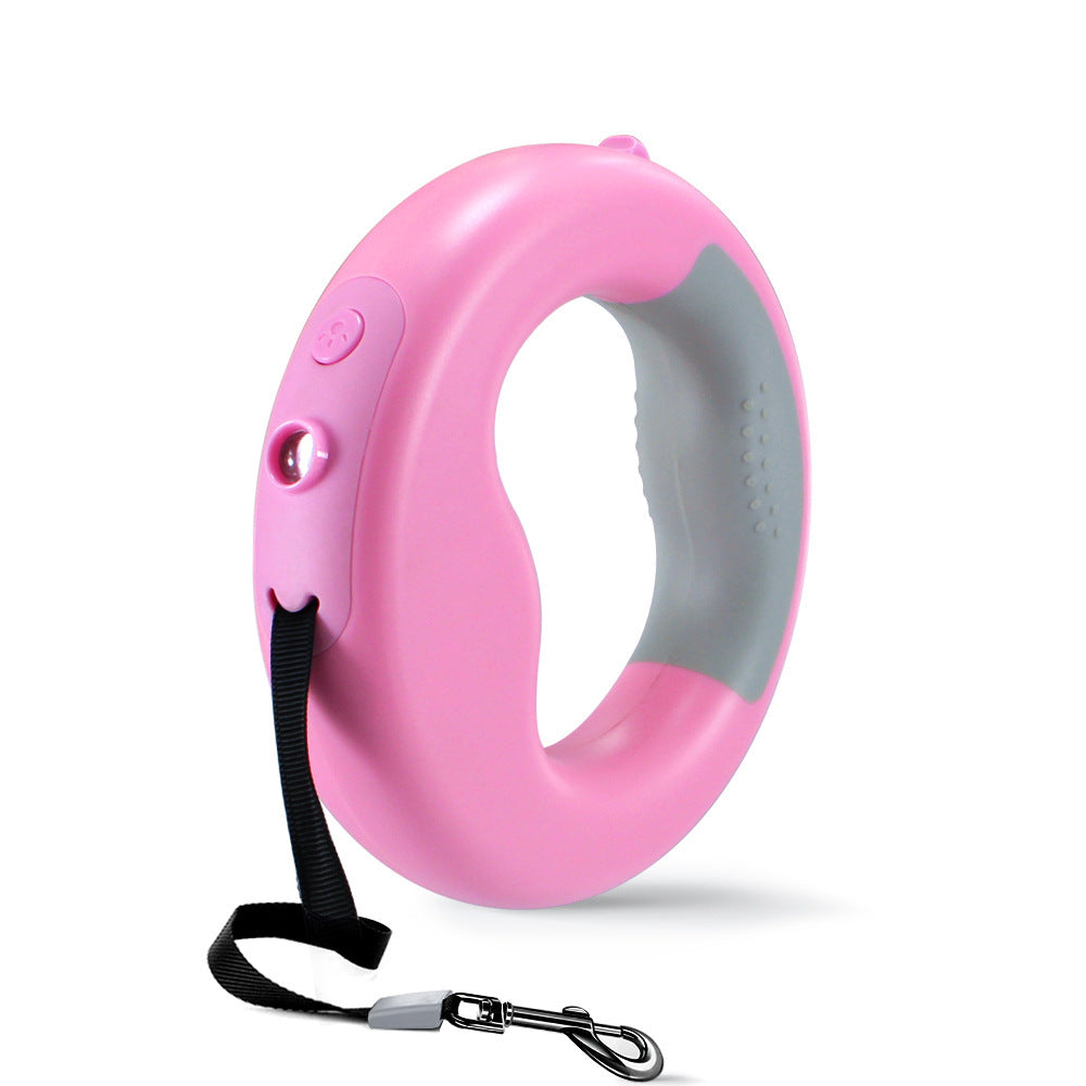 Hands-Free Retractable Dog Leash with 360° Tangle-Free Swivel – Wrist-Wearable, Heavy-Duty & Built-In Poop Bag Holder