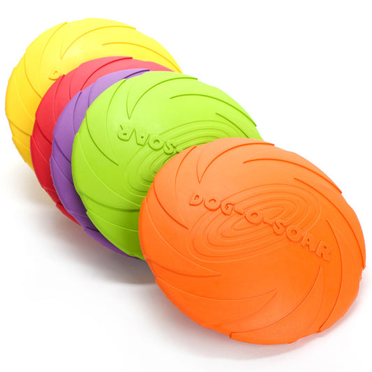 Smart Treat-Dispensing Rubber Flying Disc – Durable, Interactive Dog Training Toy