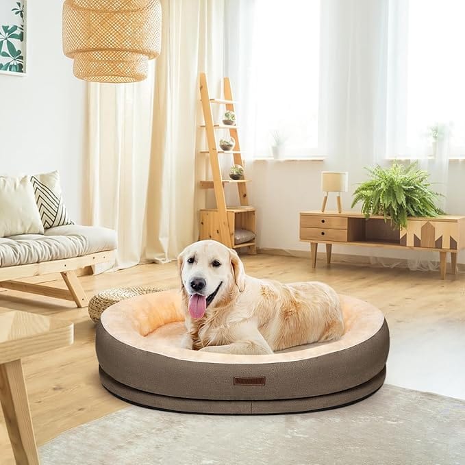 Kimpets™ Ultra Plush Anti-Slip Dog Bed – Cozy, Washable & Perfect for Deep Sleep
