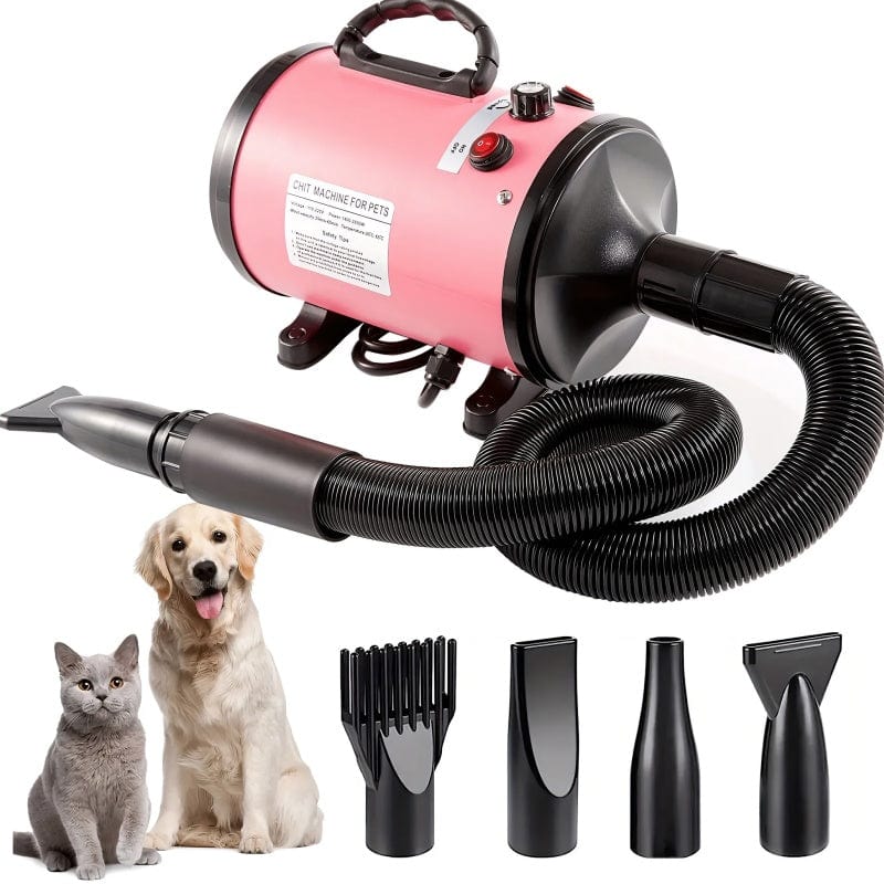 PRO Salon-Grade Pet Force Dryer - 2000W Power, Ultra-Quiet & Adjustable Heat for Dogs/Cats