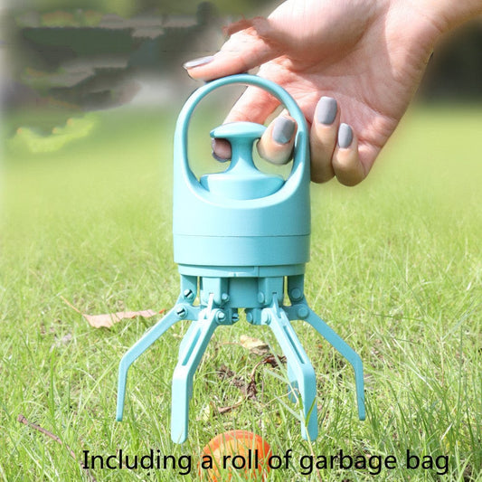 Portable Dog Poop Scooper with Built-In Bag Dispenser – Hands-Free Waste Pick-Up for All Surfaces & Dog Sizes