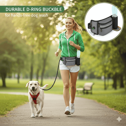 Ultimate Hands-Free Dog Training & Walking Fanny Pack – Multifunctional Pet Treat & Gear Bag