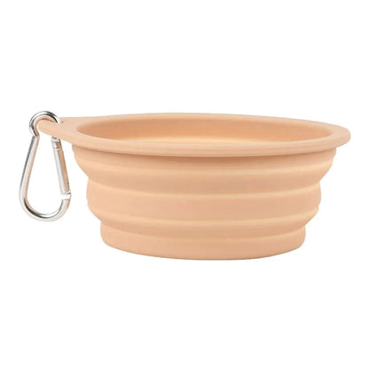 Collapsible Silicone Travel Dog Bowls (2-Pack) – Portable Pet Water & Food Bowls with Carabiners – BPA-Free, Dishwasher Safe, 600ml