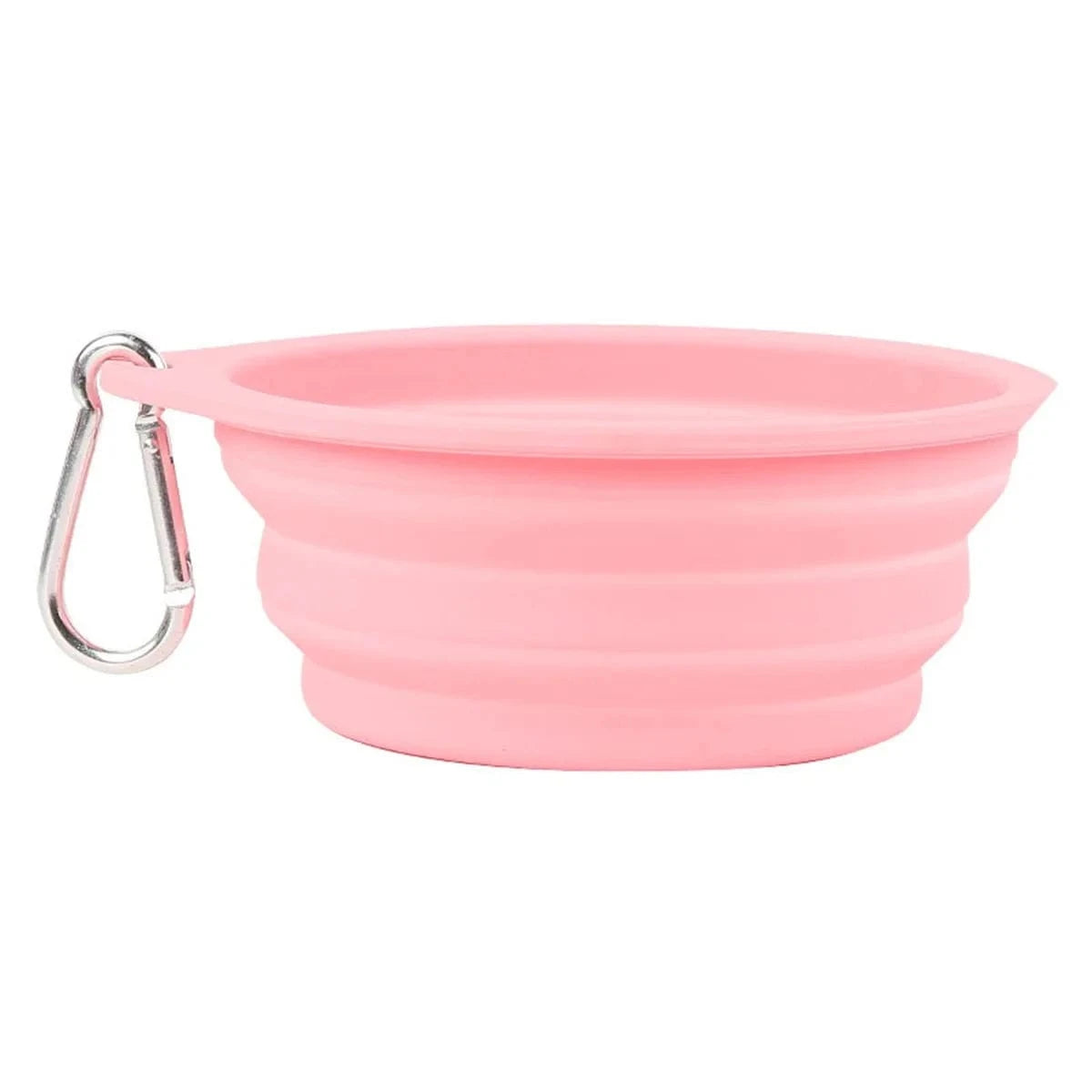 Collapsible Silicone Travel Dog Bowls (2-Pack) – Portable Pet Water & Food Bowls with Carabiners – BPA-Free, Dishwasher Safe, 600ml