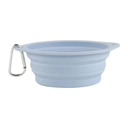 Collapsible Silicone Travel Dog Bowls (2-Pack) – Portable Pet Water & Food Bowls with Carabiners – BPA-Free, Dishwasher Safe, 600ml