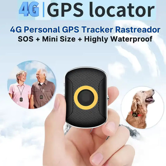 4G GPS Dog Tracking Collar - Real-Time Location, Geo-Fence Alerts, Waterproof IP67, Two-Way Call & Health Monitor