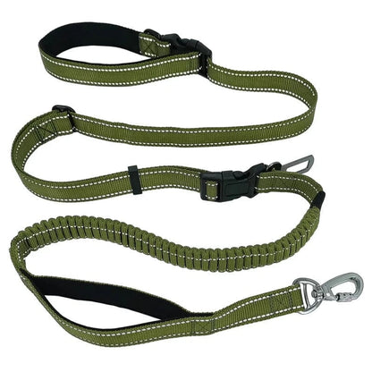 Hands-Free Dog Leash – Adjustable, Shock Absorbing & Reflective for Running & Walking