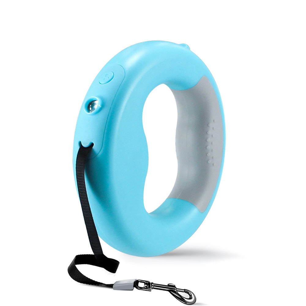 Hands-Free Retractable Dog Leash with 360° Tangle-Free Swivel – Wrist-Wearable, Heavy-Duty & Built-In Poop Bag Holder
