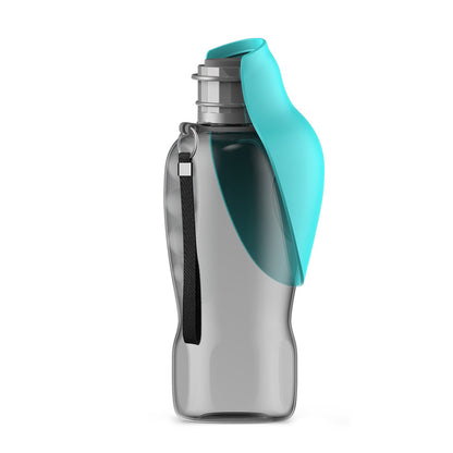 Portable Dog Water Bottle - 800ml Leakproof Pet Travel Bowl with Lock for Hiking & Walking