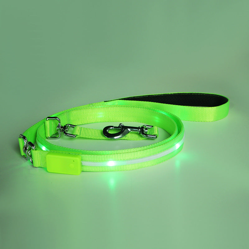 Ezier USB Rechargeable LED Dog Collar – Safe, Comfortable & Visible Nighttime Collar for Dogs