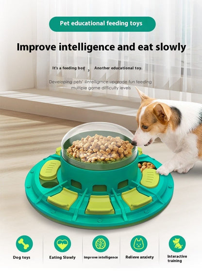 2-Level Interactive Puzzle Feeder for Dogs – Slow Feeder & Mental Stimulation Toy